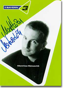 Matthias Matuschik - Autogrammkarte
