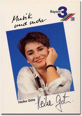 Autogrammkarte Heike Götz